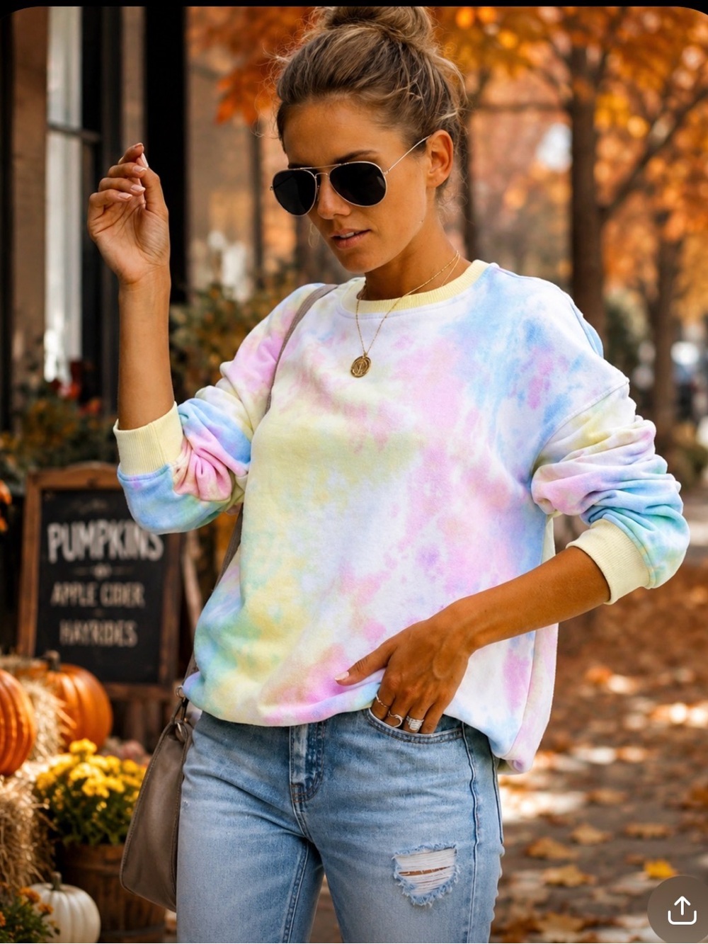 - NEW VICI “FLASHBACK” TIEDYE SUPER SOFT SWEATSHIRT PULLOVER
